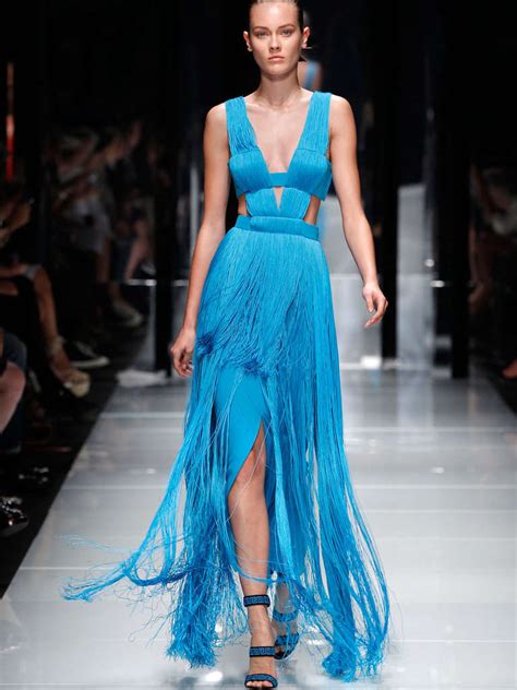 sky blue atelier versace dress|Versace dresses.